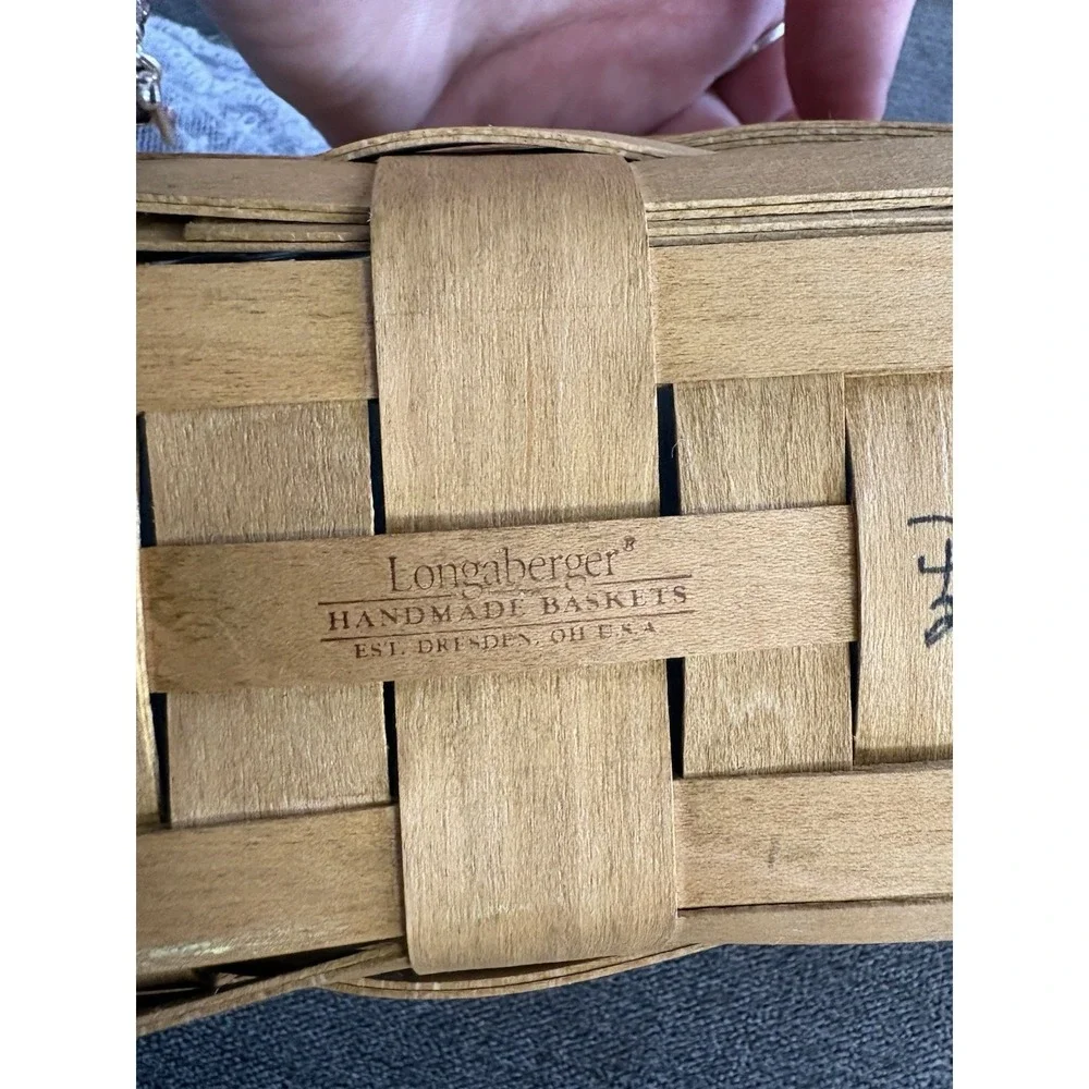 Vintage Upcycled Repurposed Primitive Vignette Tabletop Decor Longaberger Basket